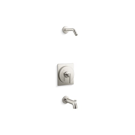 Kohler Studio Mcgee Rite-Temp Bath & Shower Trim Kit Without Showerhead in Vibrant Polished Nickel TLS35915-4-SN